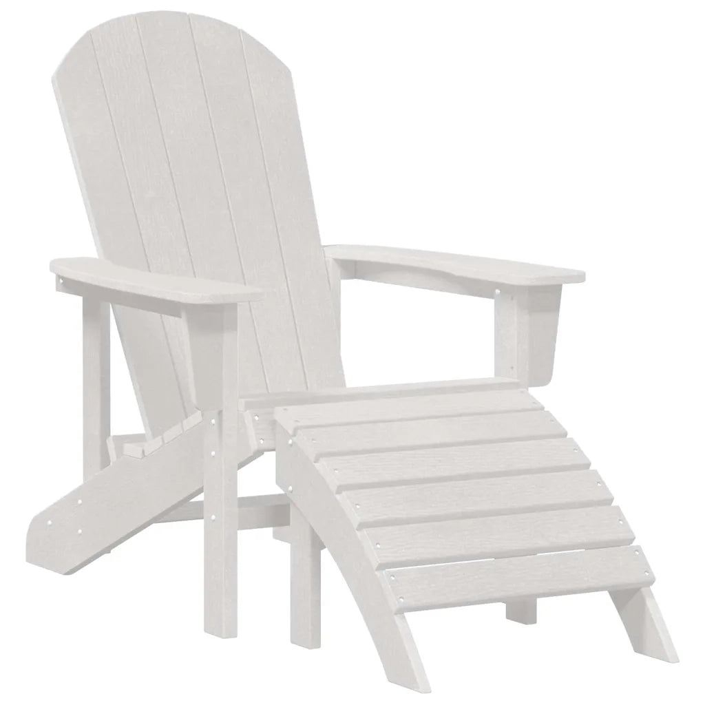 Sedia da Giardino | Sedia Adirondack Bianco 82 x 74 x 92 cm HDPE
