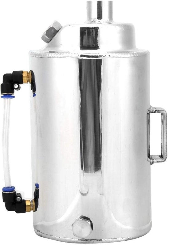 Sistema di raccolta carburante per motori 2L - Filtro di scarico - Alloggio in lega di alluminio - Bacino di raccolta - Reservoio - Adatto per veicoli - Serbatoio di raccolta carburante