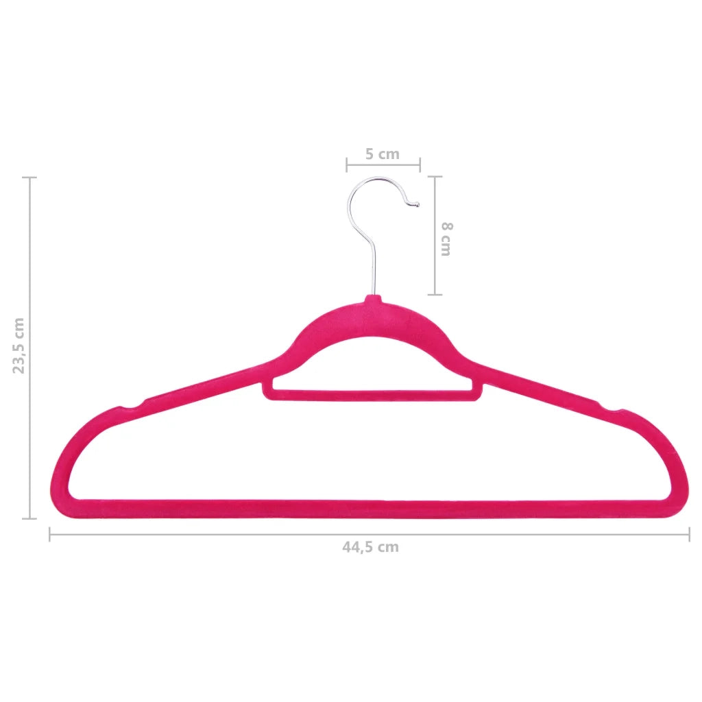 Set Appendiabiti 50 pz Antiscivolo Rosa in Velluto CFW6475716