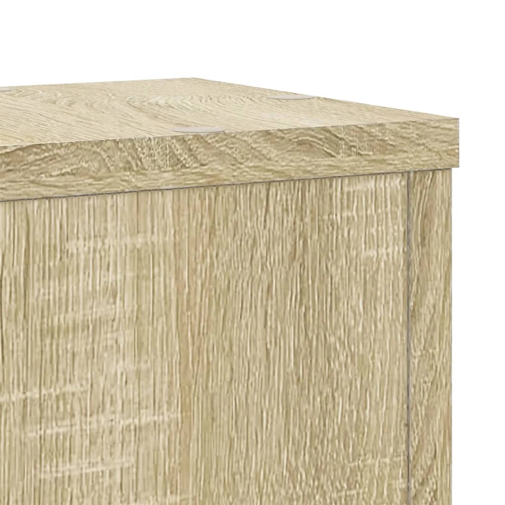 Supporti per piante mobili per fiori set da 2 legno ingegnerizzato Sonoma marrone 02_0045349