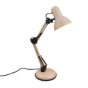 Lampada Da Tavolo Retrò Pixa Metallo Beige 1 Luce E14 Ip20