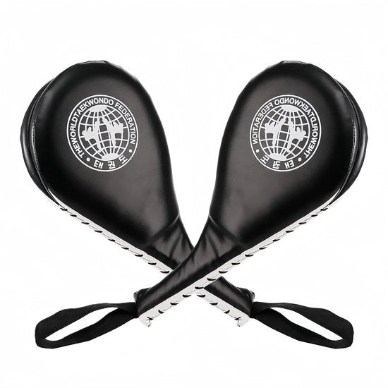 Kit di Kickpads a doppia superficie - Attrezzatura di allenamento per Taekwondo - Manopole da battitore per baseball - Pelle resistentente all'usura - Foderazione rinforzata - Migliora velocità e forza