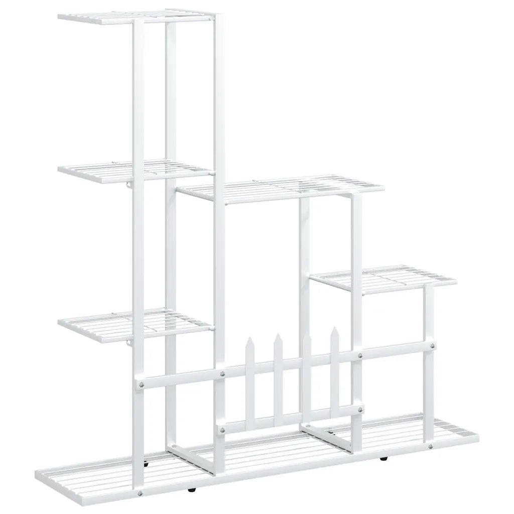 Portapiante 94,5x25x88 cm Bianco in Metallo 336113