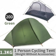 Tenda - Tunneltenda - 1 Persona - Leggera - Tenda per bicicletta - Vacanza in bicicletta - Campeggio - Camping - Portatile -