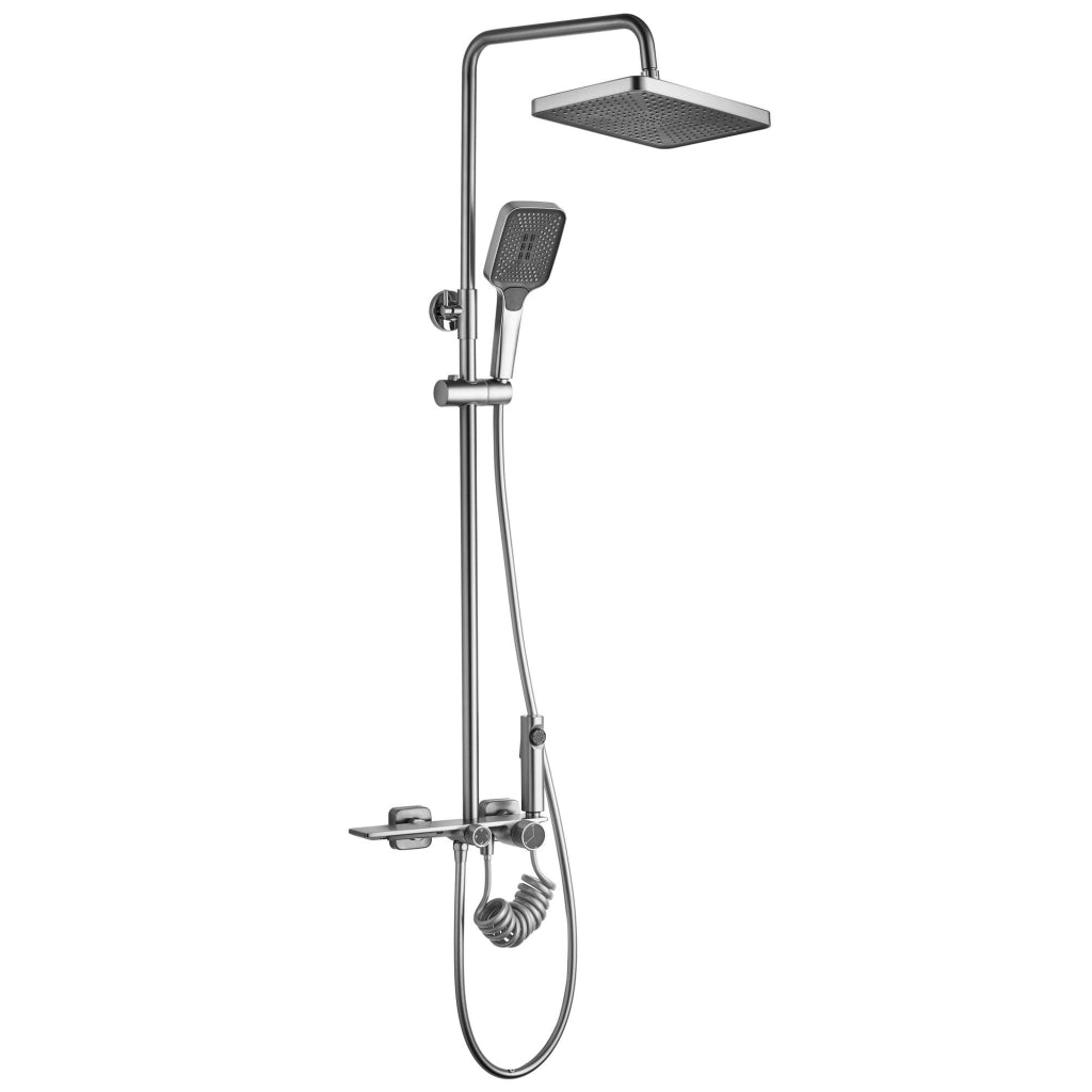 Set Doccia Rea Helix Nickel Brush Inox