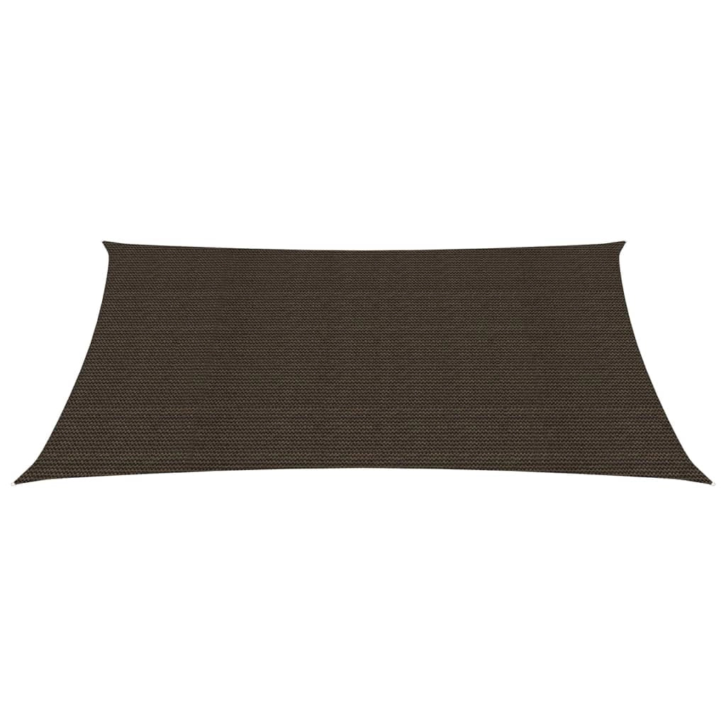 Vela ombreggiante 160 g/m² 6 x 7 m HDPE marrone 02_0009178