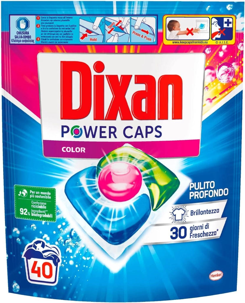 DIXAN POWER CAPS COLOR DETERSIVO LAVATRICE 40 CAPSULE