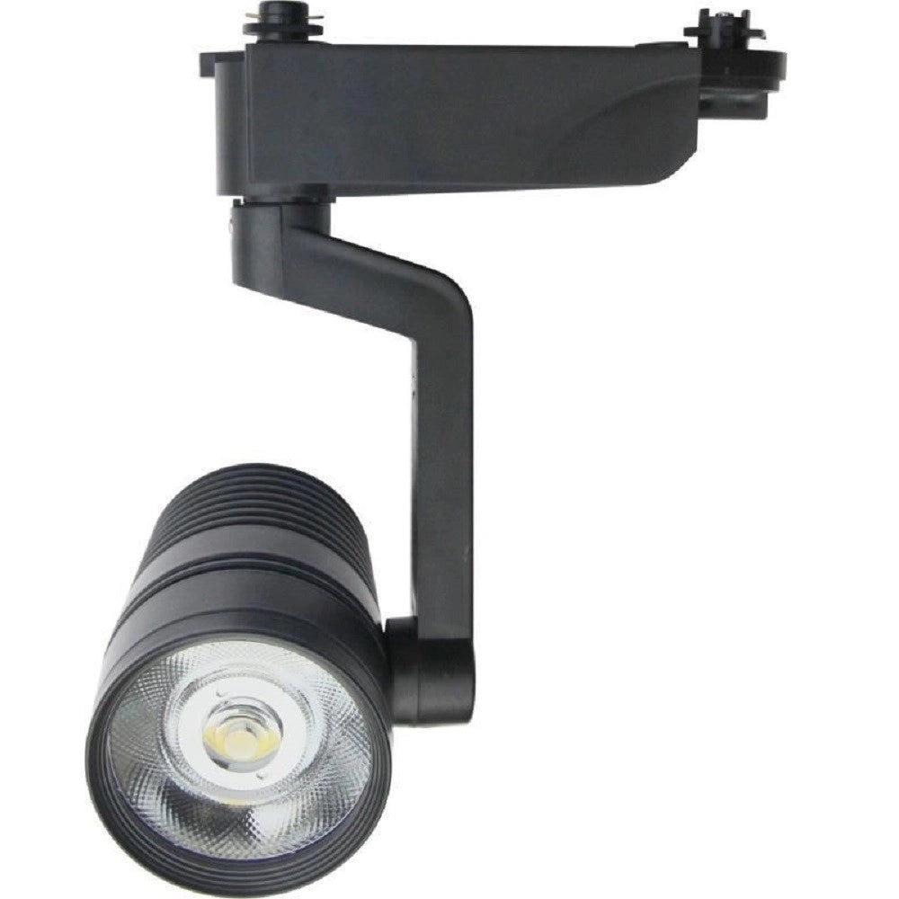 Trade Shop - Faretto Binario Led Cob 10w Nero Staffa Luce Fredda 6500k Naturale 4000k F-10w8h -