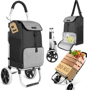 Carrello per spesa con compartimento refrigerato e funzione di apertura con leva - Pieghevole e impermeabile