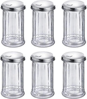 Set di 6 Zuccherozucchiate in Vetro RVS 300 ml