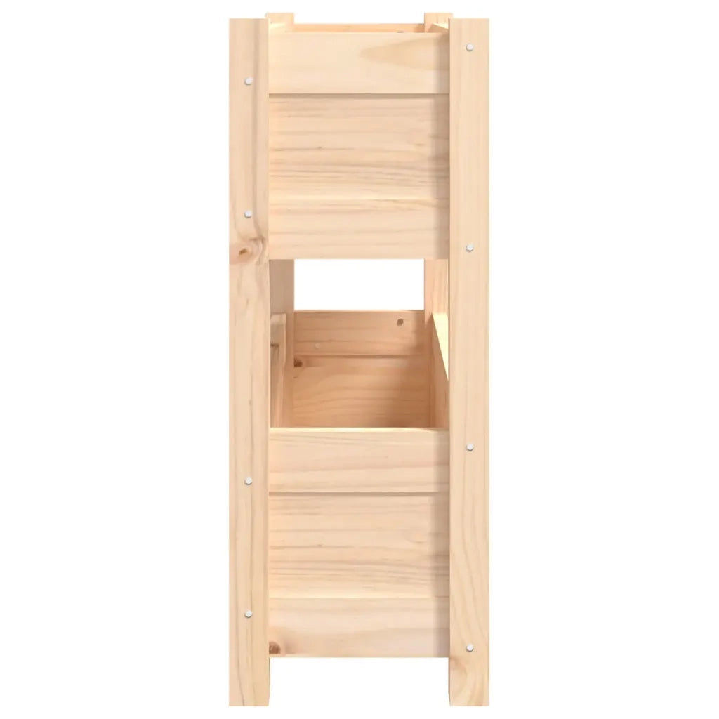 Fioriera | Cassetta per fiori | Vaso 77x25x66 cm in Legno Massello di Pino