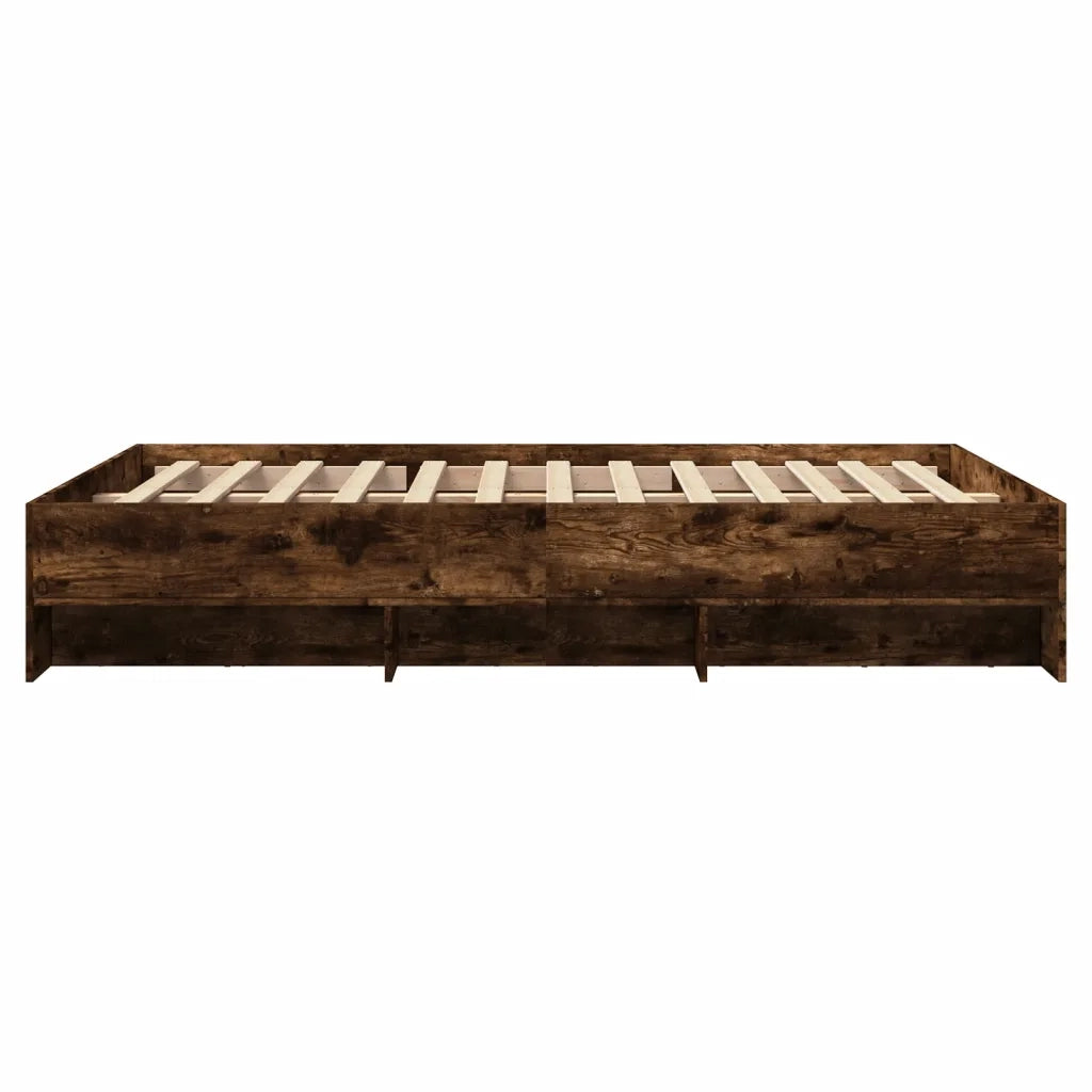 Giroletto senza Materasso Rovere Fumo 140x200 cm in Truciolato 3295657