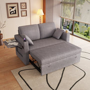 Divano Letto Multifunzione con Schienale Regolabile e Cuscini ¨C MINIMAL ¨C Grigio