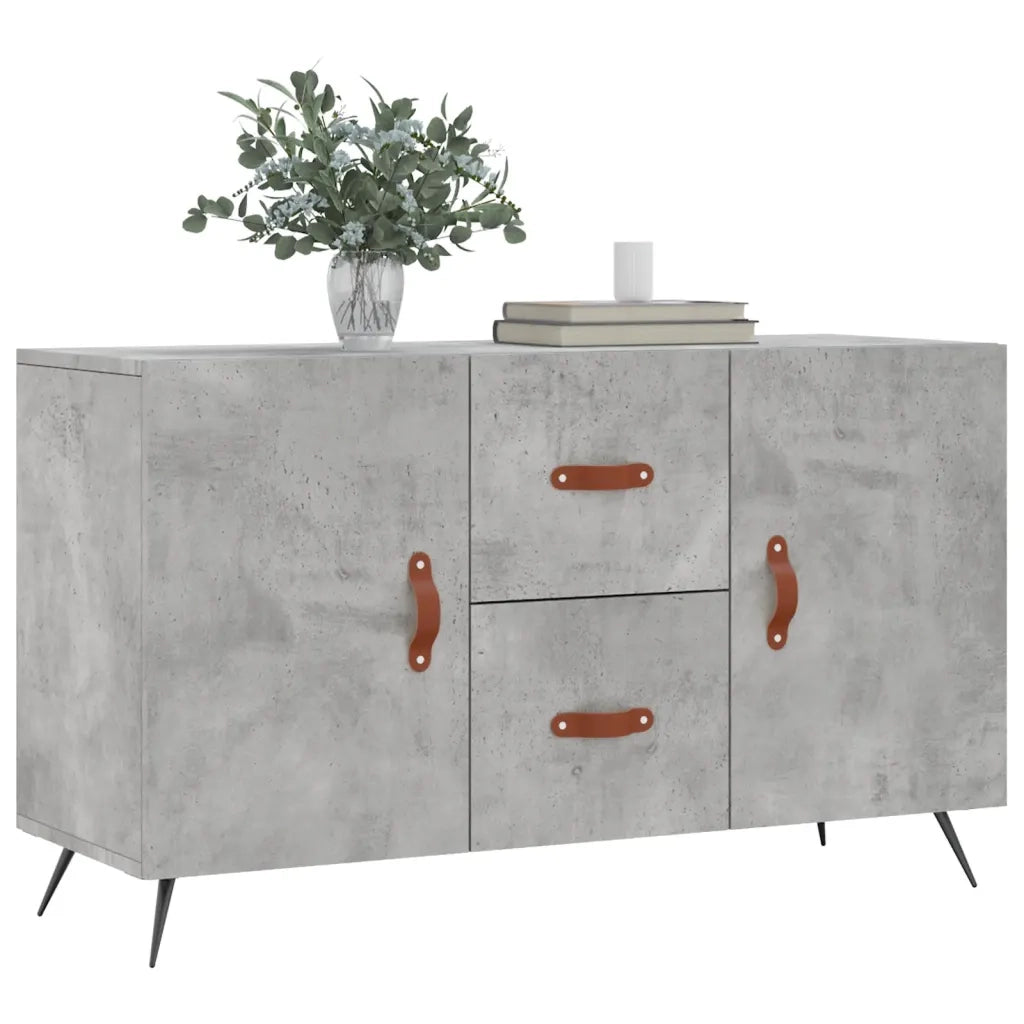 Credenza Grigio Cemento 100x36x60 cm in Legno Multistratocod mxl 104446