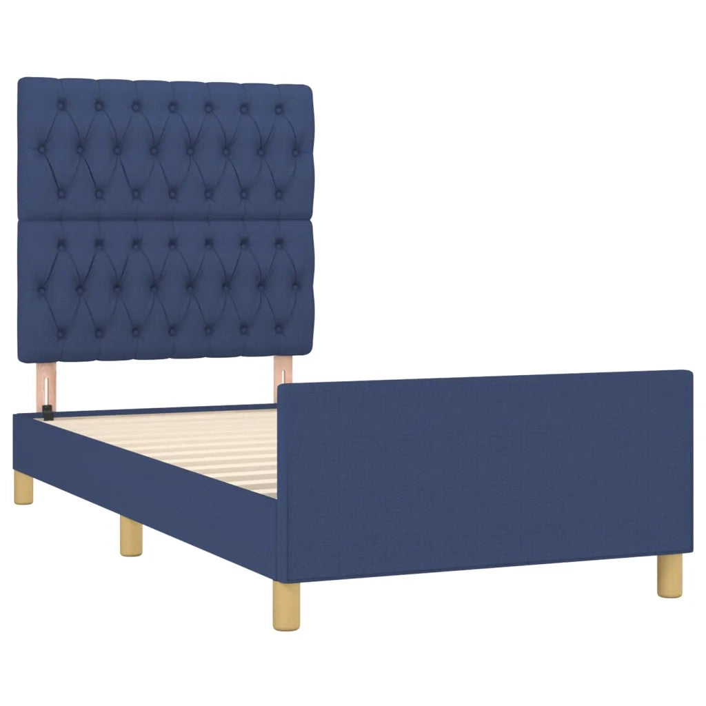 Giroletto senza Materasso Blu 90x190 cm in Tessuto 3125266