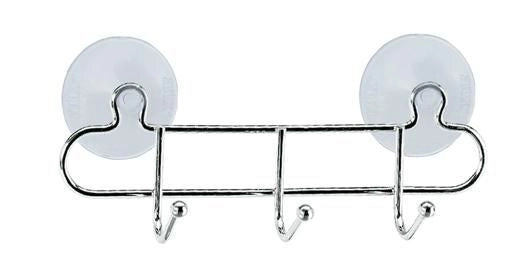 Appenditutto Multiuso con Ventosa in Acciaio Inox Hooky 3 Ganci Artex