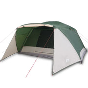 Tenda da Campeggio | Tenda Familiare con Portico per 4 Persone Verde Impermeabile