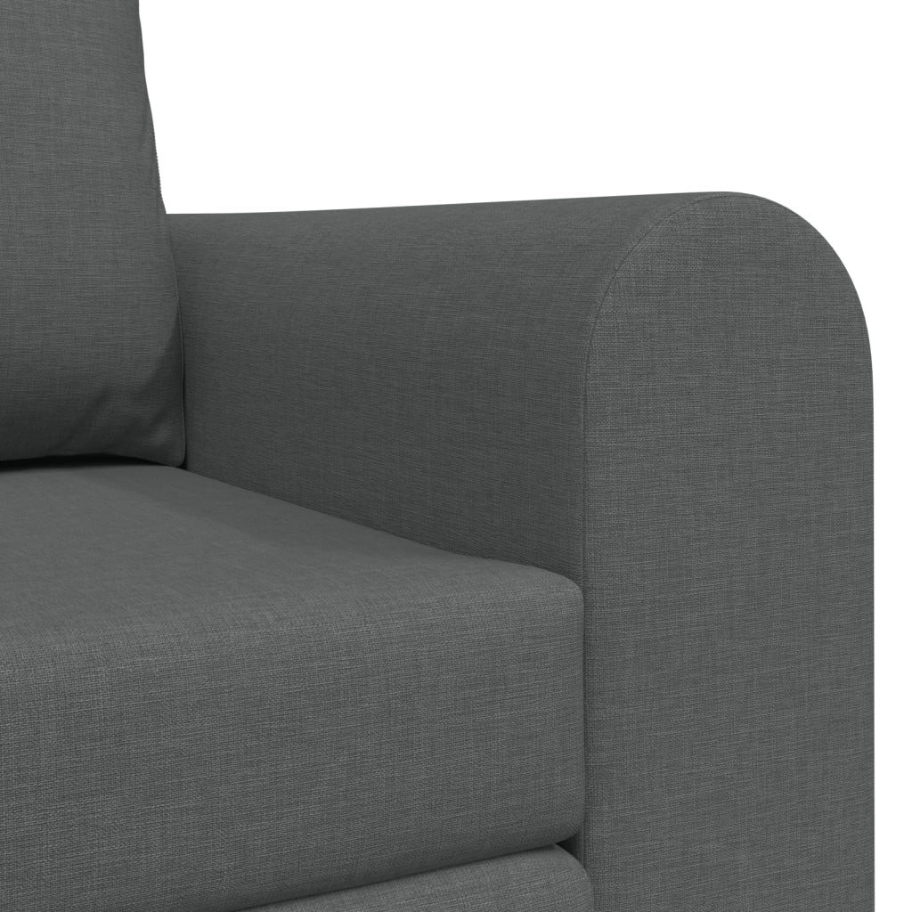 Divano Letto vitaXL 2 in 1 Grigio Scuro 148x71x83 cm Tessuto