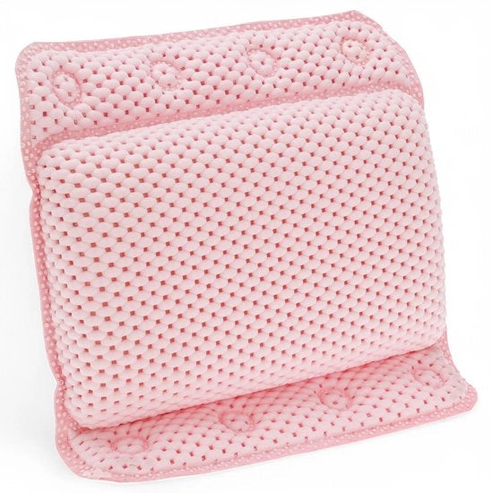 Cuscino per Bagno Zitto - Supporto al Collo - Antiscivolo - Asciugatura Rapida - Ergonomico - 8 Fili di Acciaio - Impermeabile