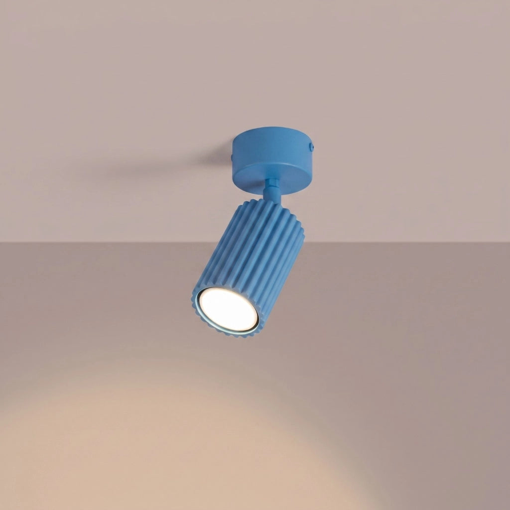 Plafoniera KARBON 1 azzurro
