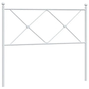 Testiera | Testata di Ricambio in Metallo Bianco 100 cm