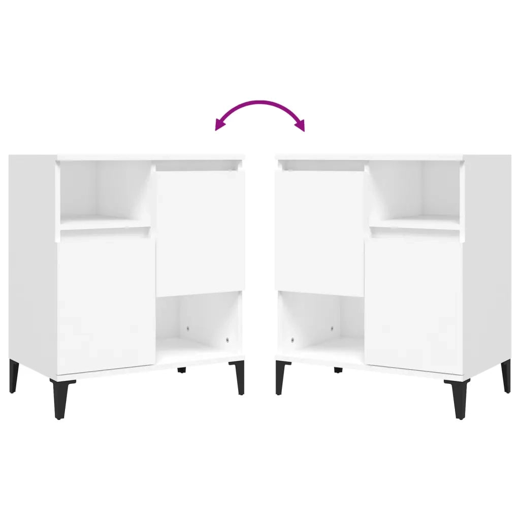 Credenza | Madia | Buffet da pranzo | Armadio da pranzo Bianca 60x35x70 cm in Legno Multistrato