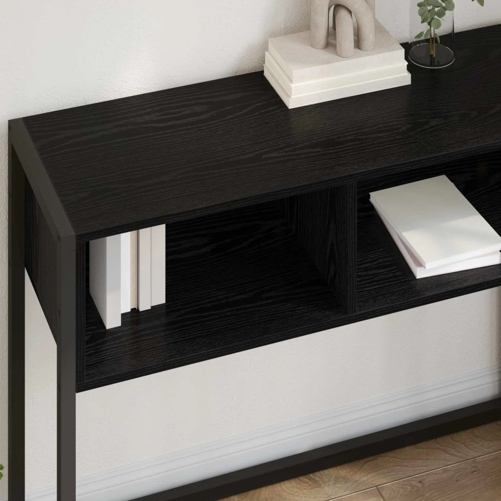 Tavolino Rovere Nero 100 x 36 x 75 cm Legno ingegnerizzato 886690