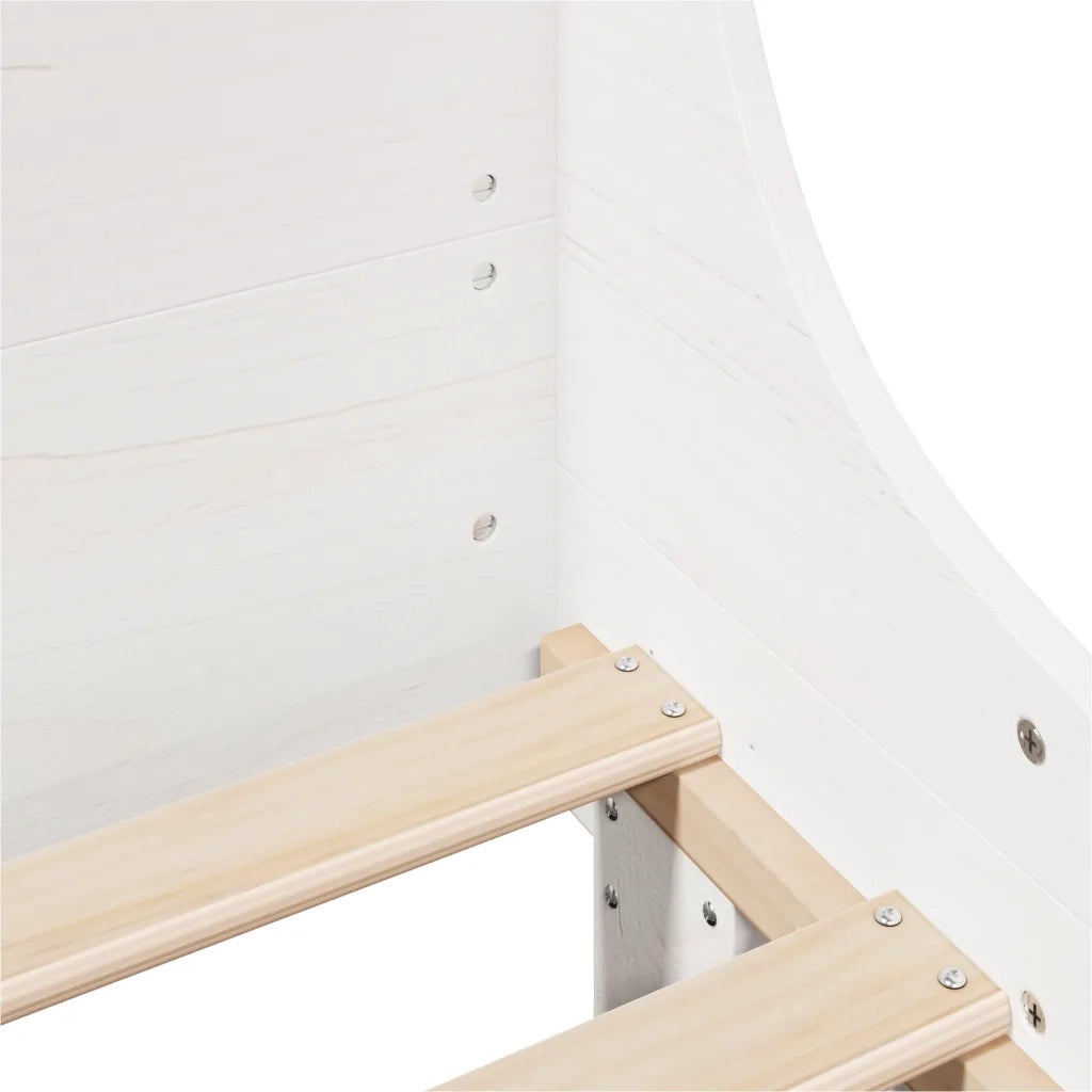 Letto senza Materasso Bianco 180x200 cm Legno Massello di Pino 3302274