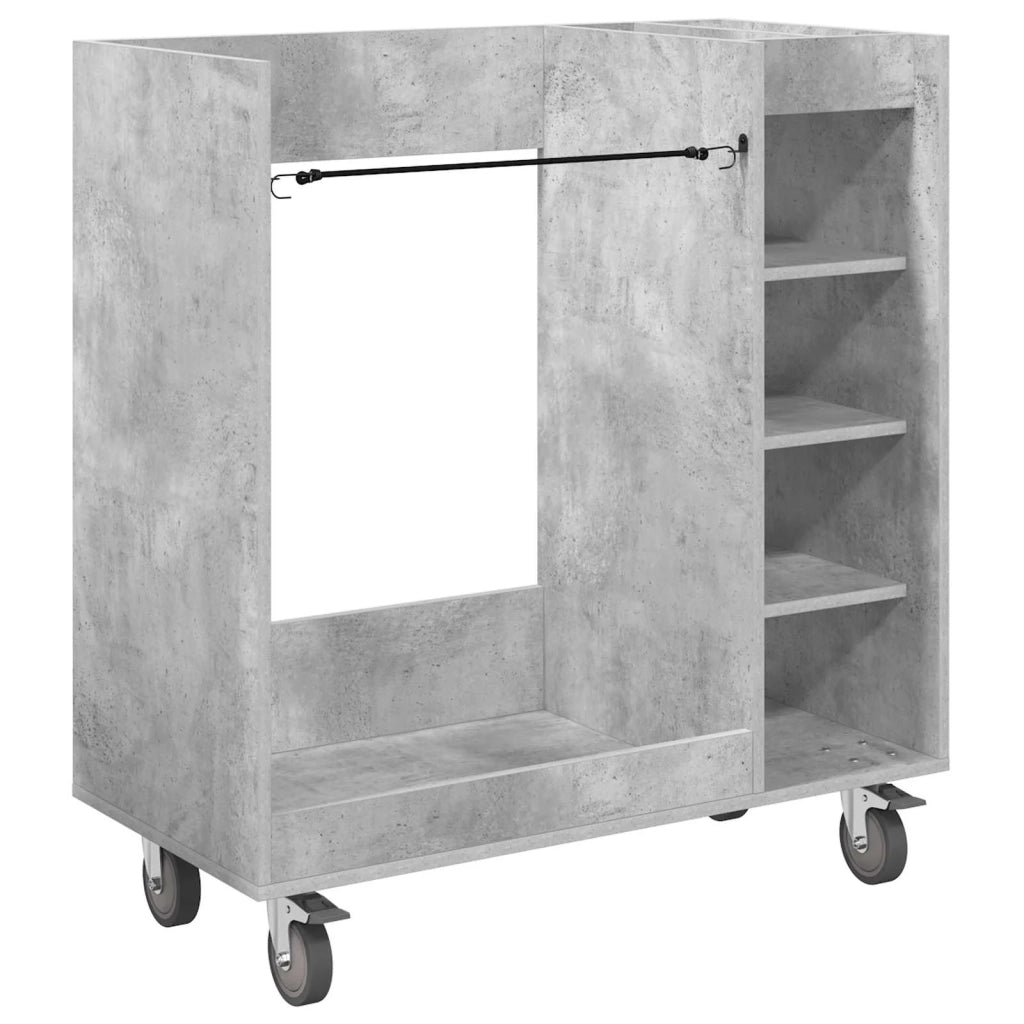 Armadio per Golf con ruota Grigio cemento 90 x 45 x 98 cm CFW7571347