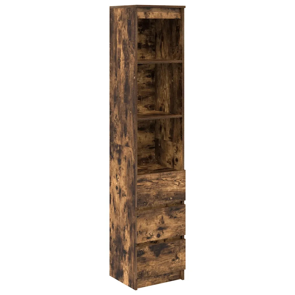 Credenza Rovere Fumo 37,5x35x180 cm in Legno Multistrato 861665