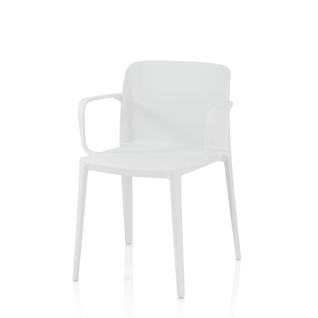 Set 4 Sedie da interno/esterno TIMMY colore bianco