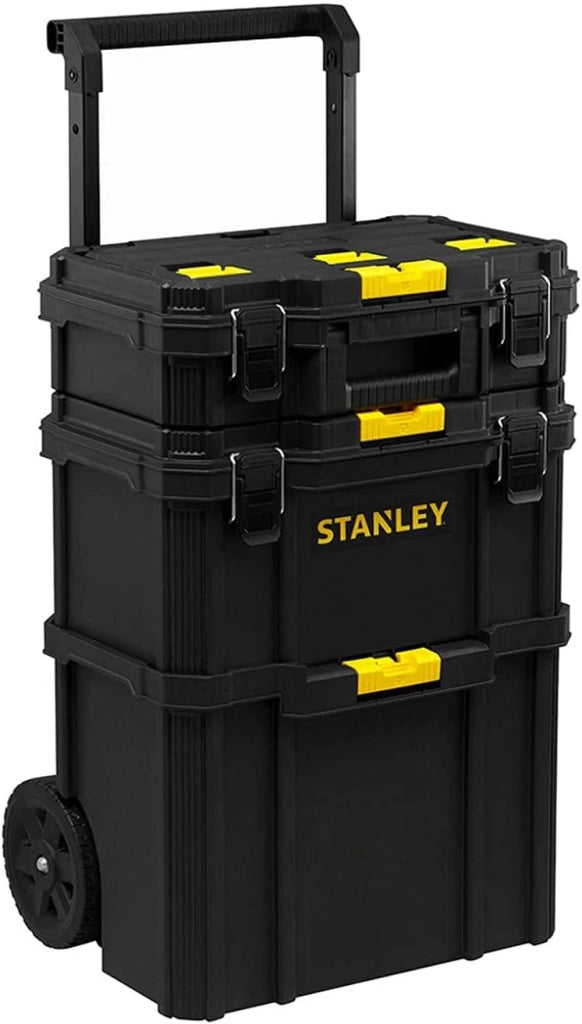 STANLEY FatMax Kit SVK1001 (SFMCH900 + SFMCG400 + SFMCD711 + SFMCF800 + SFMCS500 + SFMCS600 + SFMCW220 + SFMCS300 + SFMCE500 + SFMCL020 + 3 Batterie 4,0 Ah + Caricabatteria + Caddy 3in1)