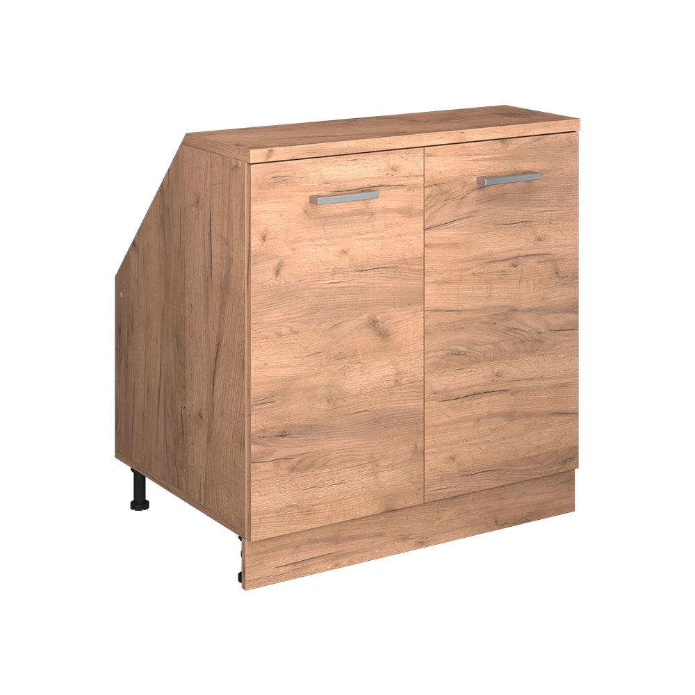 Mobile sottotetto Rion Rovere dorato/Rovere dorato 80 x 83.8 cm con 2 porte, carcassa 60 cm profondità Vicco