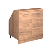 Mobile sottotetto Rion Rovere dorato/Rovere dorato 80 x 83.8 cm con 2 porte, carcassa 60 cm profondità Vicco
