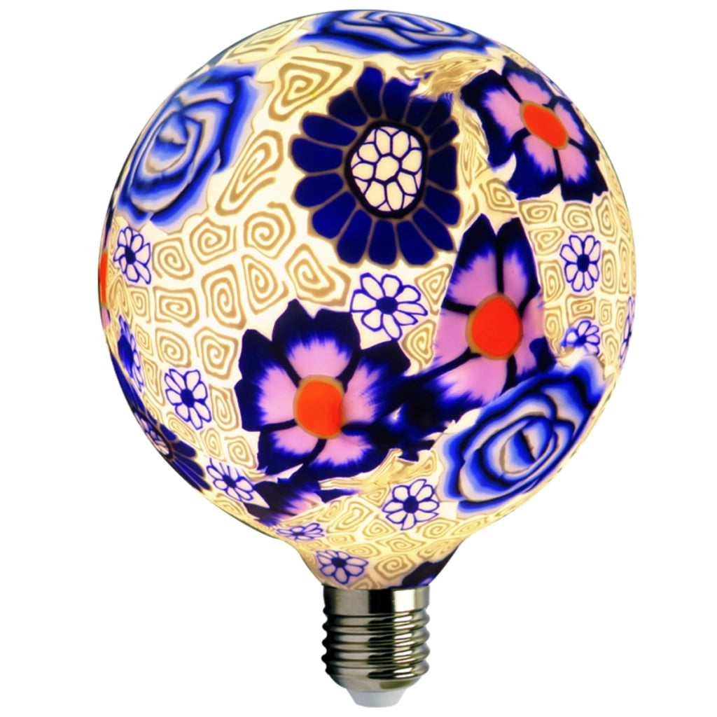 Lampadina LED decorativa G125 E27 4W 3000K Folk Polux