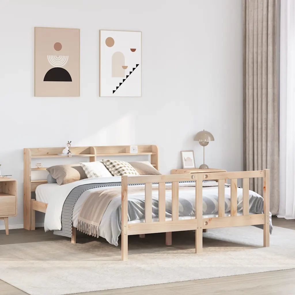 vidaXL Giroletto con Testiera 120x200 cm in Legno Massello di Pino