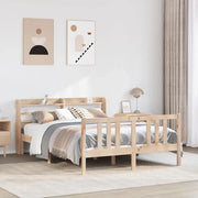 vidaXL Giroletto con Testiera 120x200 cm in Legno Massello di Pino