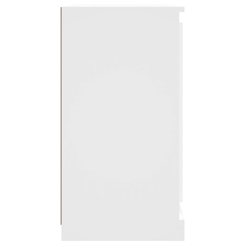 Credenza Bianca 70x35,5x67,5 cm in Legno Multistrato 816192