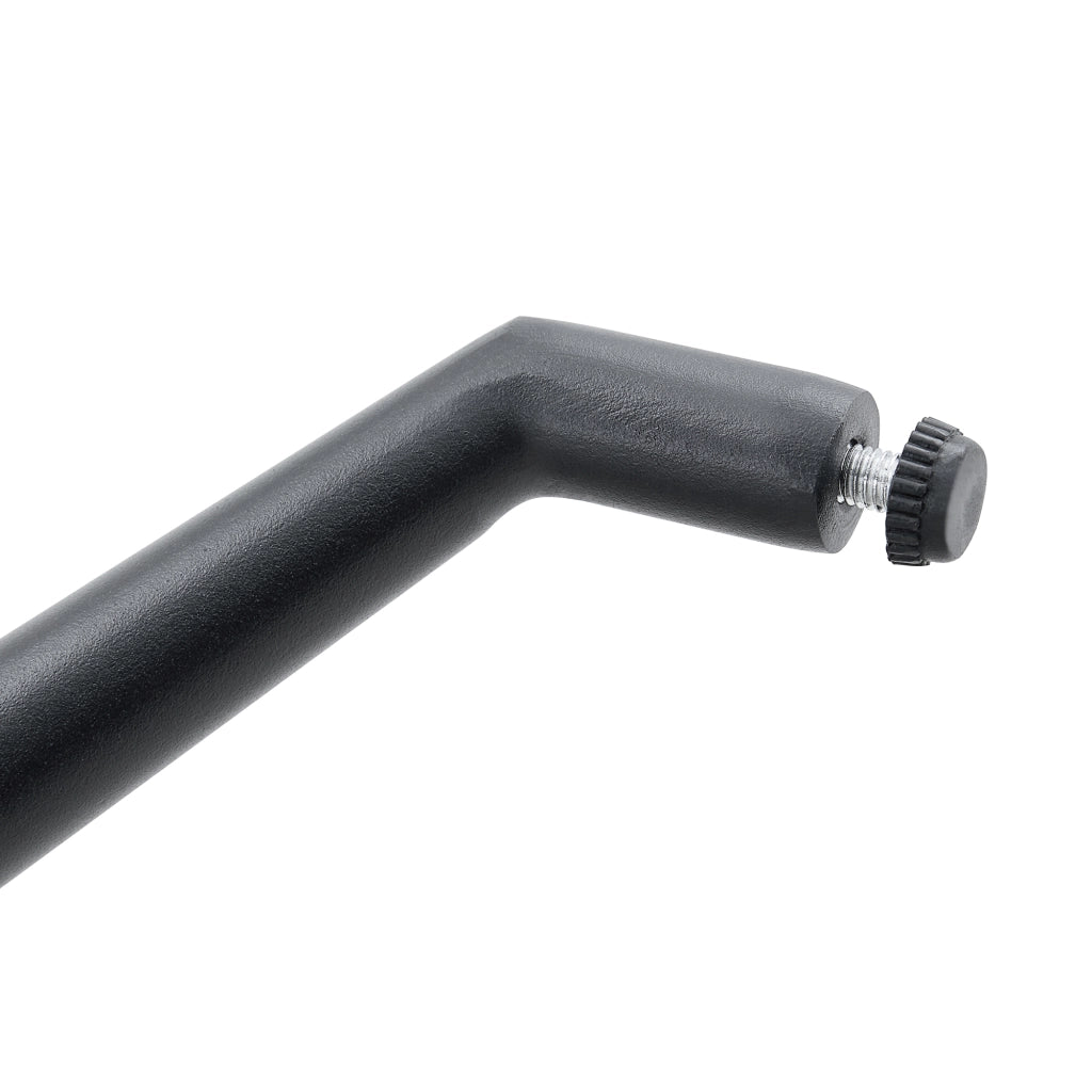 SEDIA Girevole 360° 85 cm Tessuto Grigio Chiaro e Metallo Nero