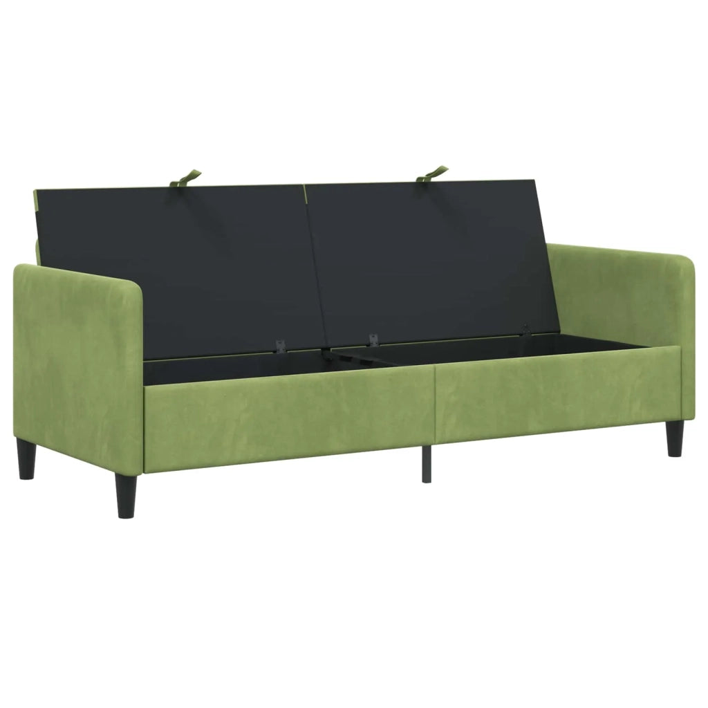 Divano con Storage Verde chiaro 192 x 78 x 87 cm Poliestere 42036992