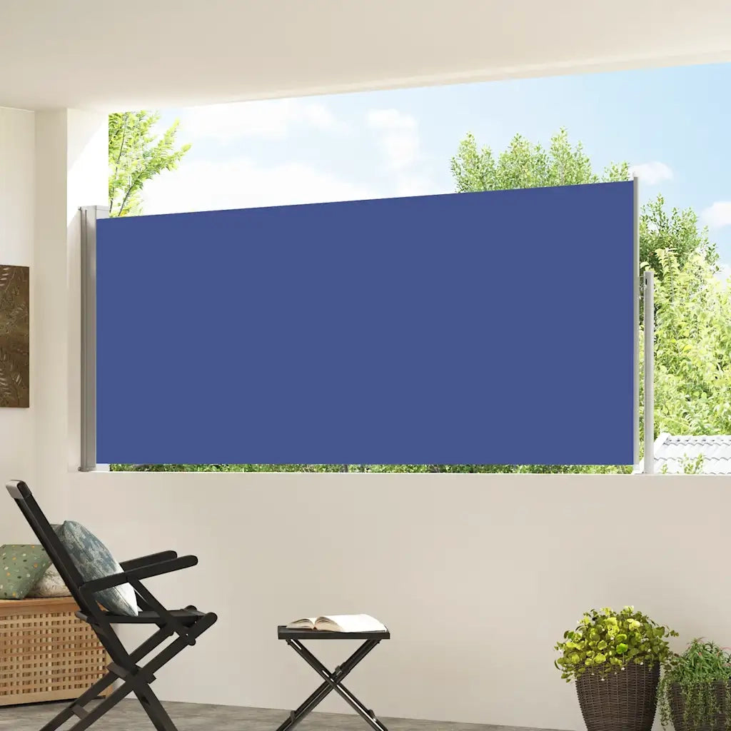 Tenda da Sole | Tenda parasole Laterale Retrattile 120 x 300 cm Blu