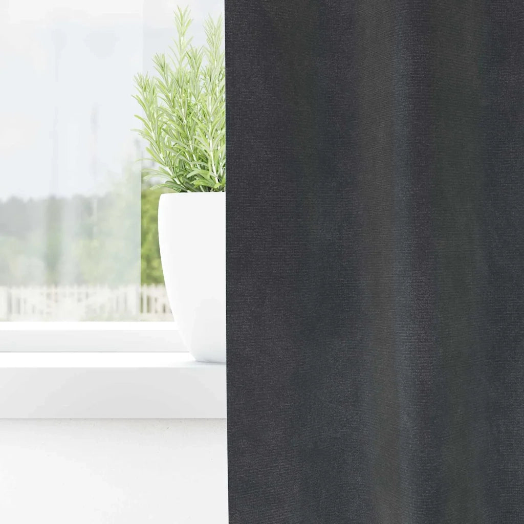 Tende oscuranti 2 pcs Grigio chiaro 140 x 225 cm Velluto 4107265