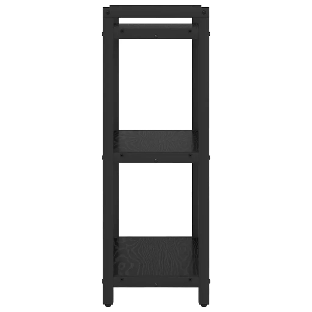 vidaXL Libreria Rovere nero 40 x 30 x 83 cm Legno multistrato