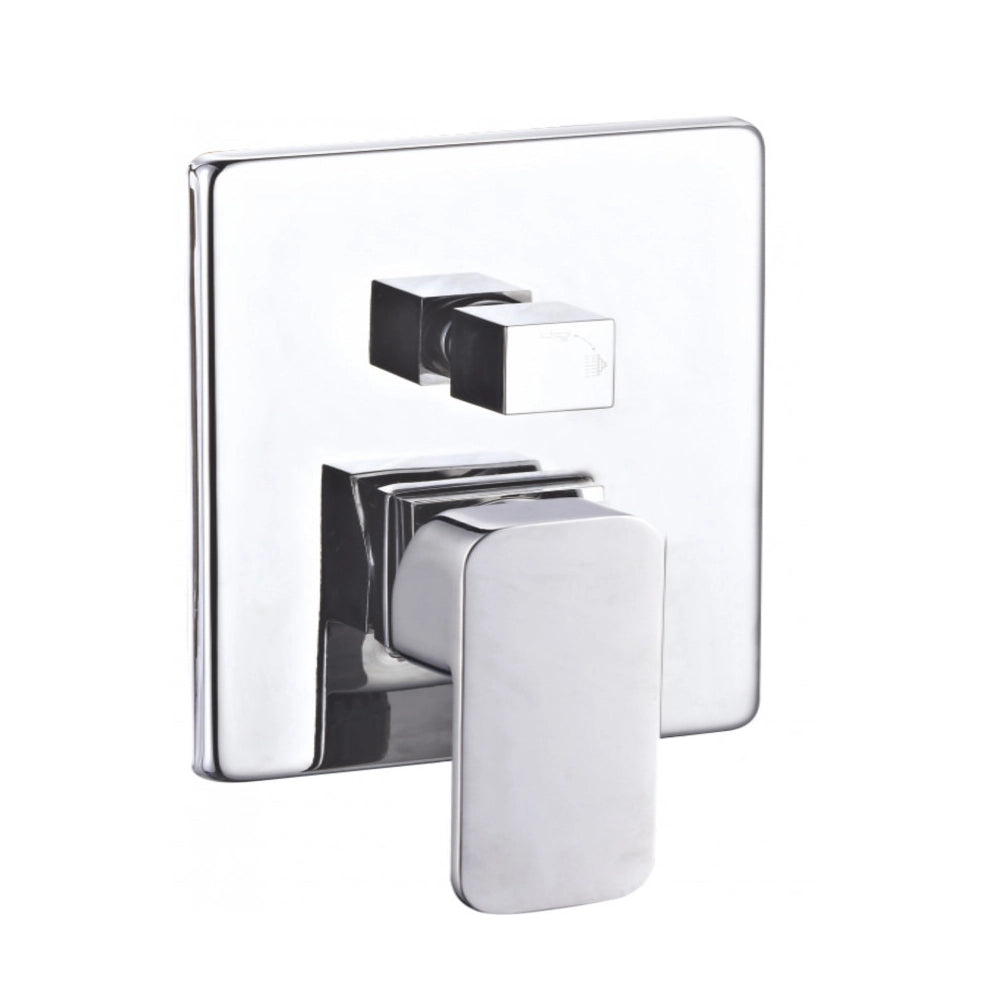 Kit doccia square 4 completo di soffione doccetta e miscelatore con deviatore francia