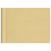 Schermo da balcone | Paravento da Balcone Sabbia 75x600 cm 100% Poliestere Oxford