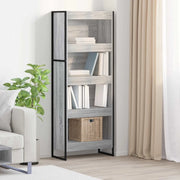 Armadio per Libri Grigio Sonoma 60 x 30 x 155 cm