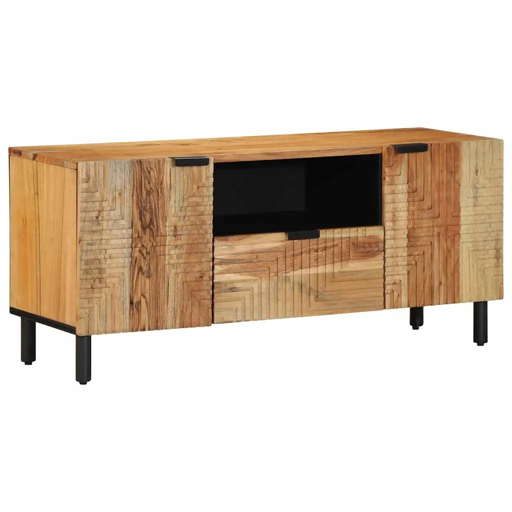 Mobile TV con porta-Credenza per TV Legno di Acacia Massello 105 x 33,5 x 46 cm
