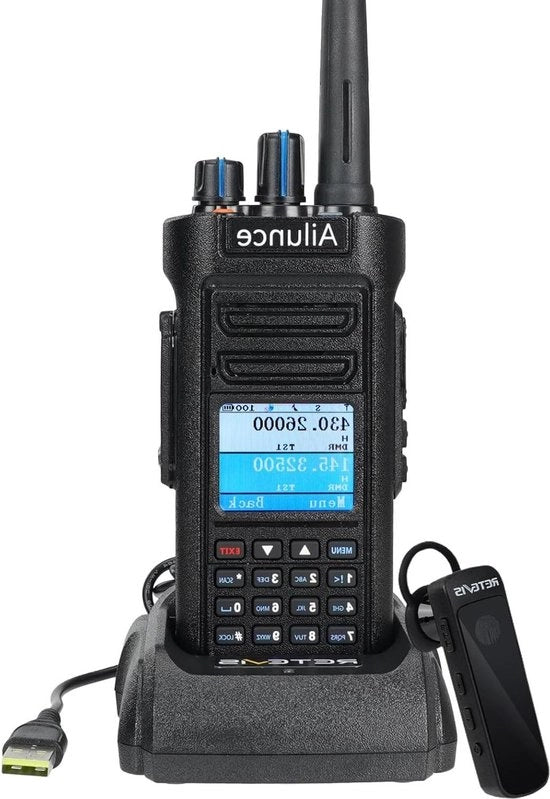 Radio DMR Dual Band Walkie Talkie IP67 3200mAh batteria con GPS per radioamatori e servizi di emergenza