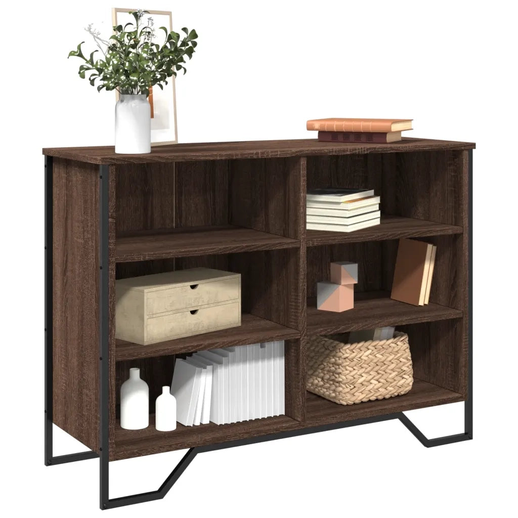 Credenza Rovere Marrone 101x35,5x74,5 cm in Legno Multistrato