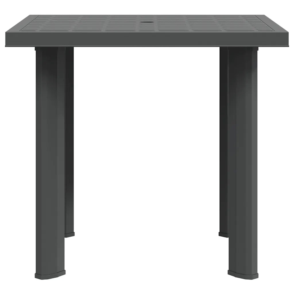 Tavolo da Giardino Antracite 80x75x72 cm in Plastica cod mxl 34457